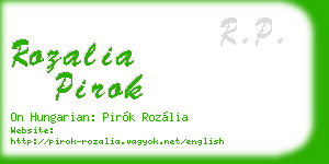 rozalia pirok business card