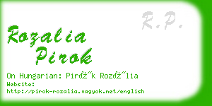 rozalia pirok business card